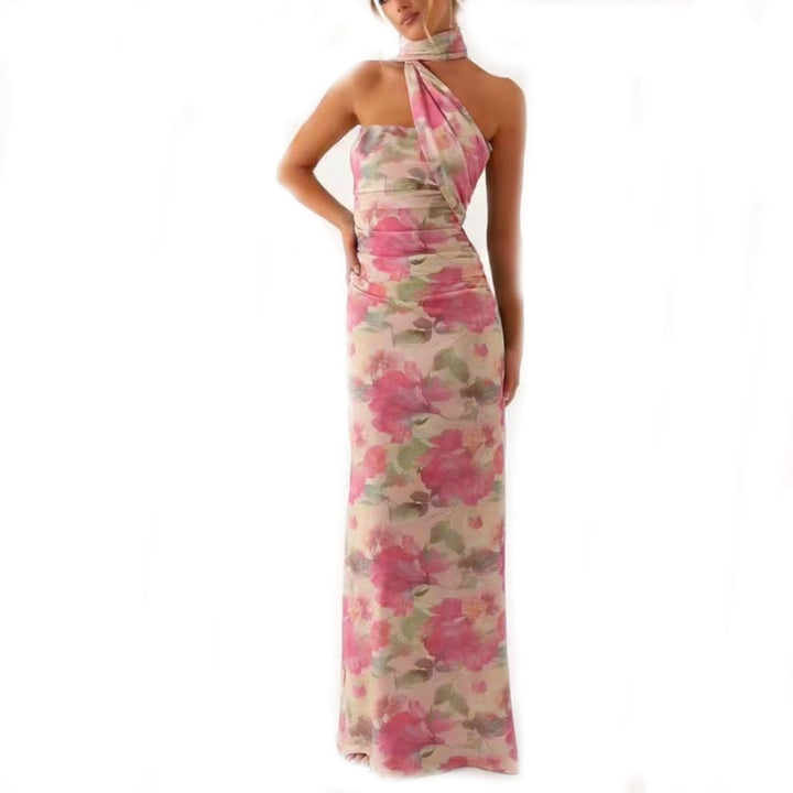 Dame Maxi-kjole med floral design Skovae