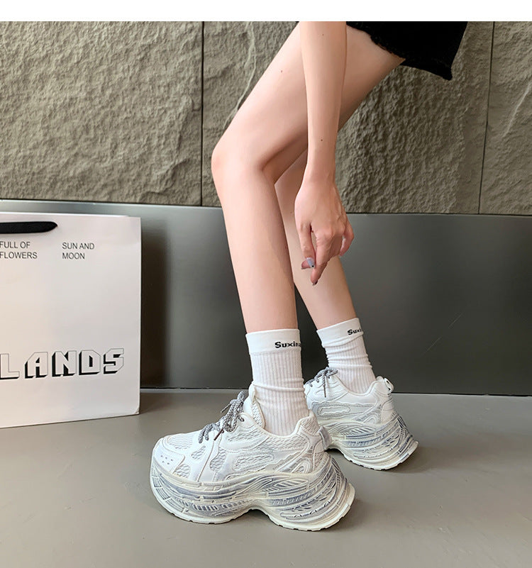 Dame Chunky Sneakers med åndbart mesh-overflade og robust såledesign Stilla