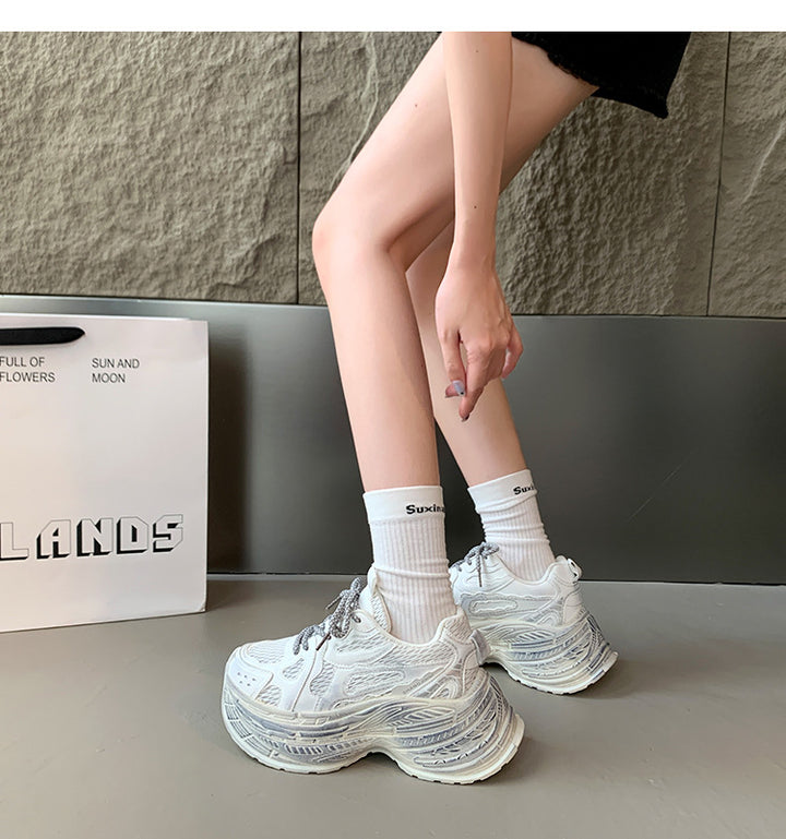 Dame Chunky Sneakers med åndbart mesh-overflade og robust såledesign Stilla