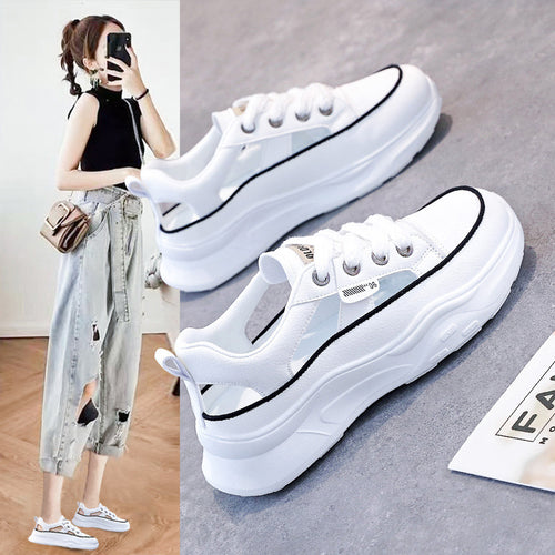 Dame Mode Sneakers med sporty design og dämpende sål Stilla