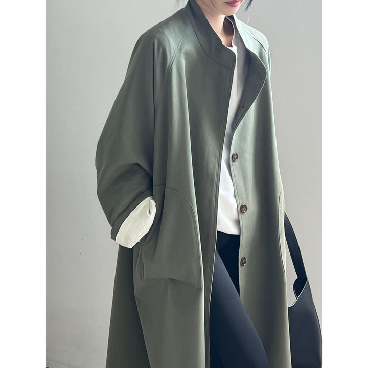 Dame Oversized og afslappet trenchcoat med knaplukning Stilla