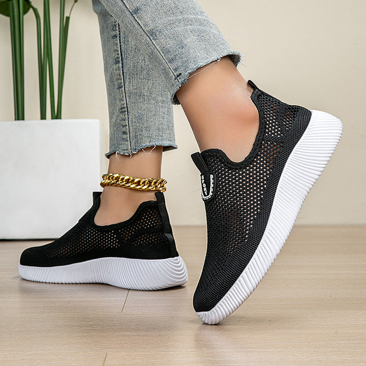 Dame Åndbare Mesh Slip-On Sneakers Stilla