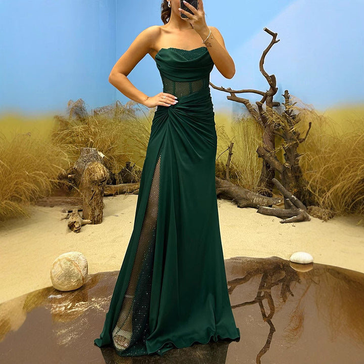 Damer Elegant Aftenkjole med off-shoulder design og raffinerede draperinger Stiila