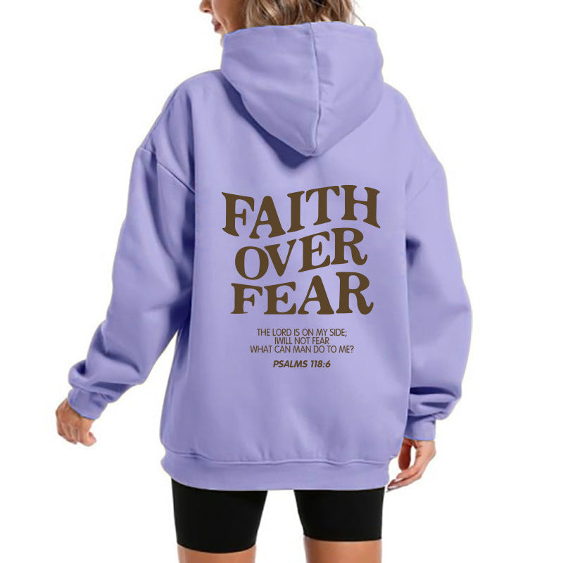 Kvinders hoodie med motiverende tekst og komfortabel pasform Skovae
