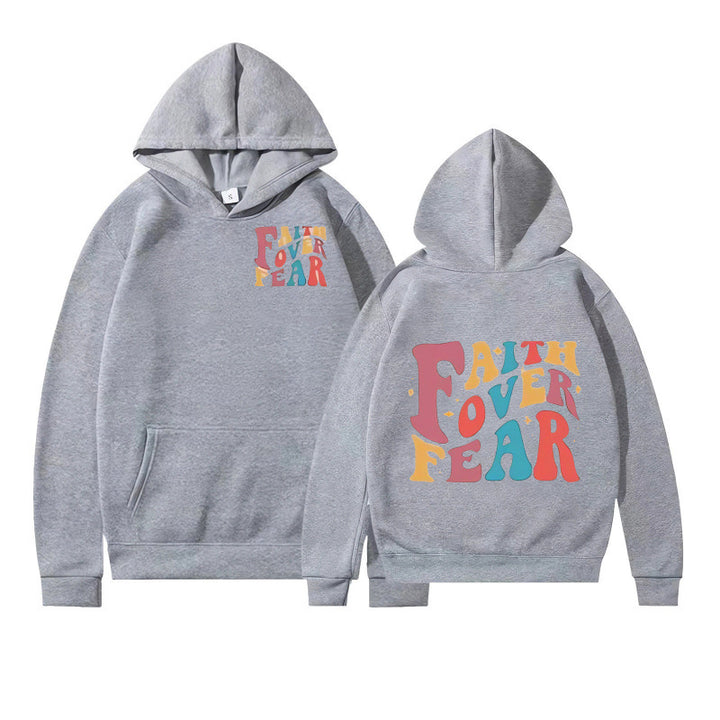 Kvinder hoodie med kreativ tekst og blødt indre fleece Skovae