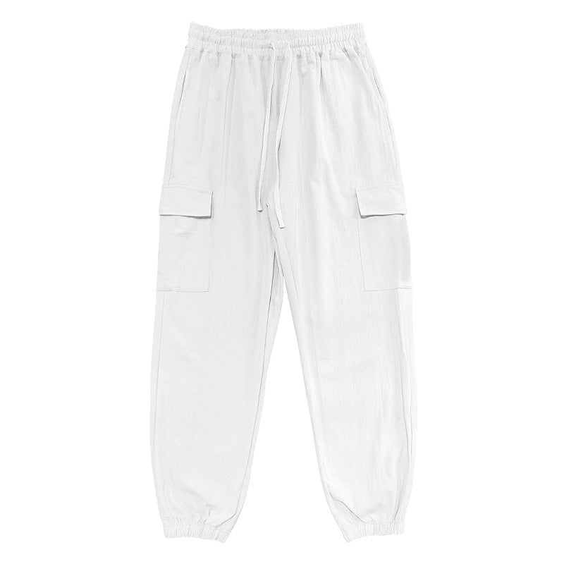 Herren Cargo-bukser med elastisk talje og multifunktionelle lommer Stilla