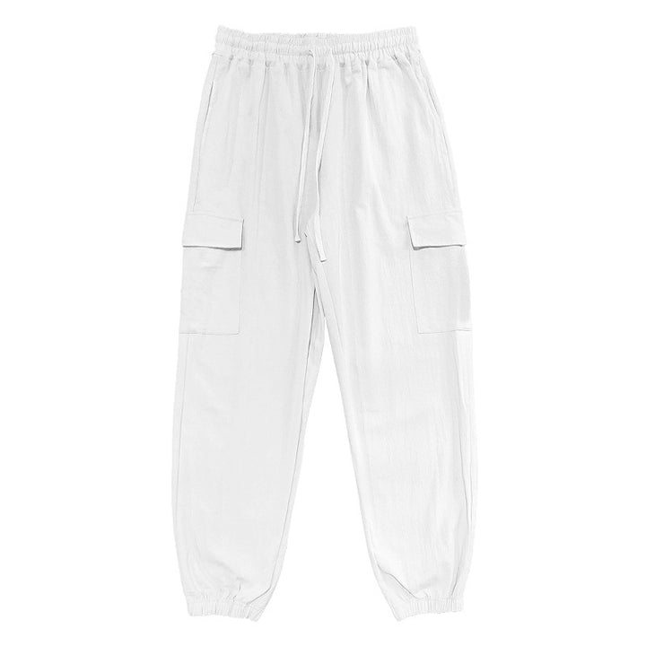 Herren Cargo-bukser med elastisk talje og multifunktionelle lommer Stilla