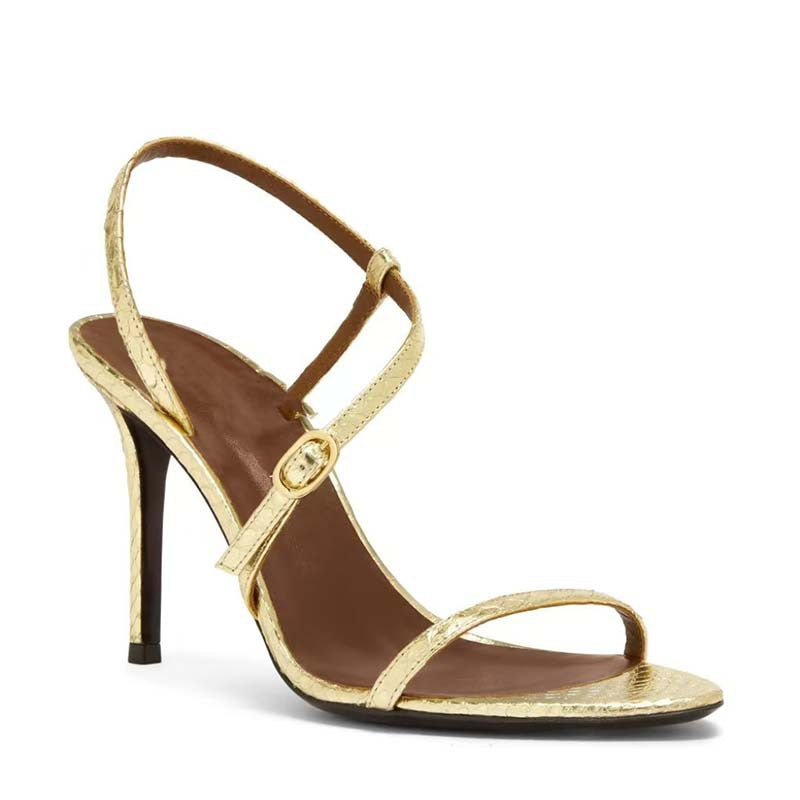 Femme Riemchen Højhælede Sandaler med elegant Ankelseler Detalje  Stilla