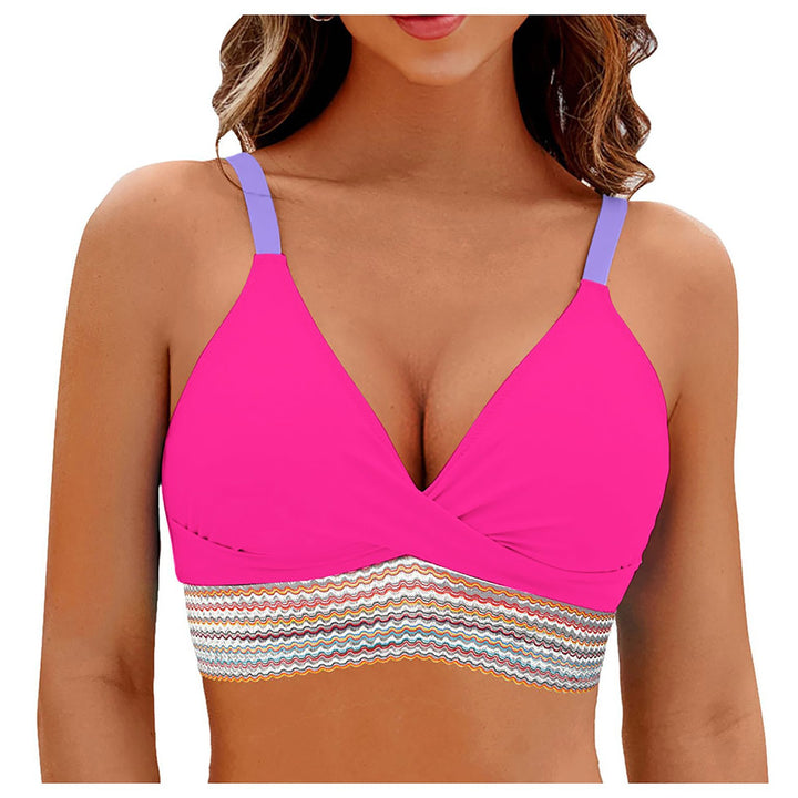 Dame Wickel-Bikini-top med moderne mønster Skovae