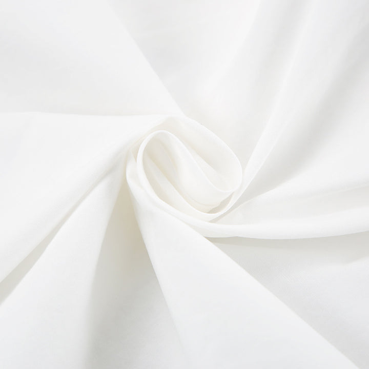 Dame Cropped Bluse med brede Pufferærmer og moderne Krave Stilla