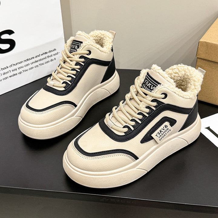 Dame vinter sneakers med hyggeligt indvendigt foder og robust profil Stilla