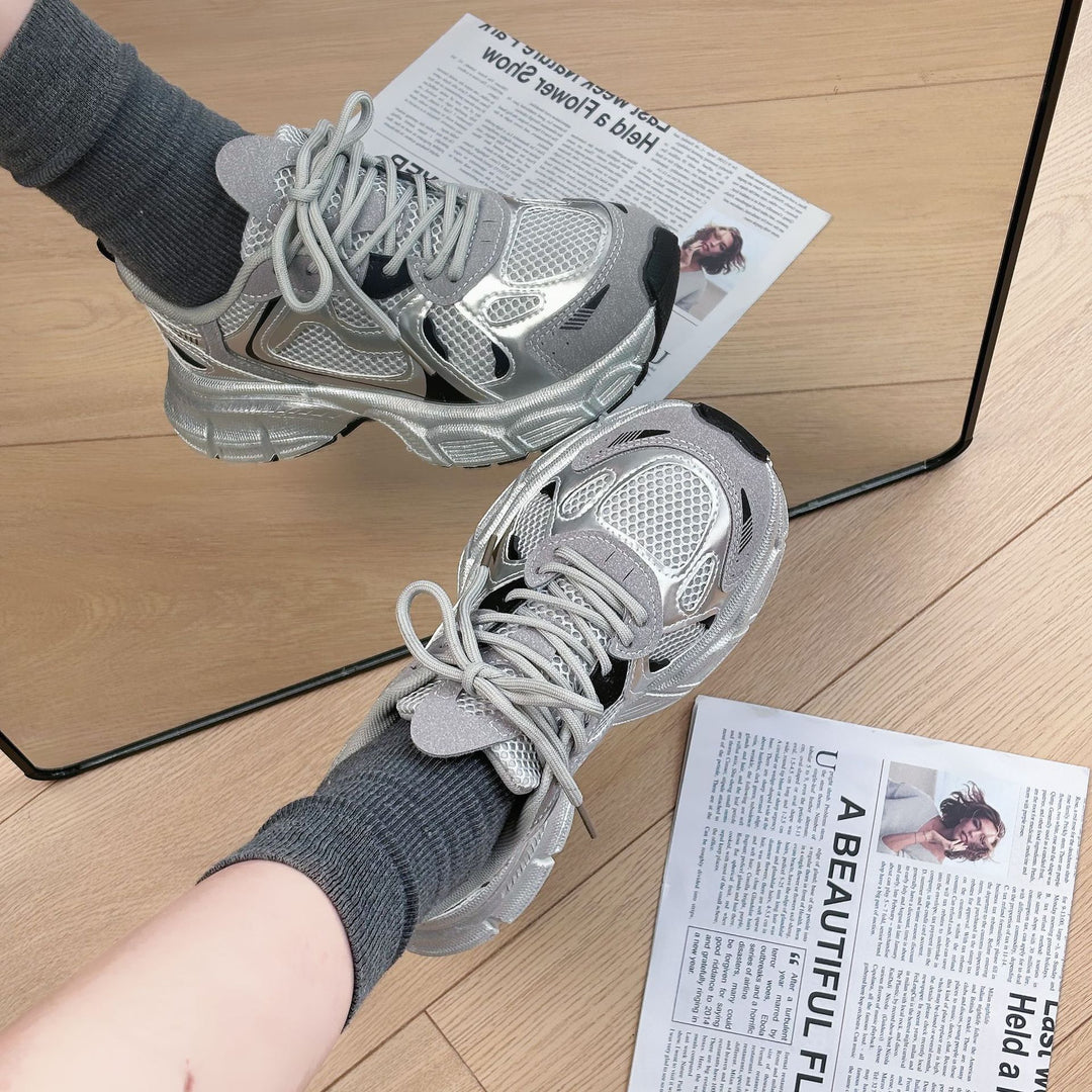 Dame Sporty Chunky Sneakers med innovativ dæmpningsteknologi og åndbare materialer Stilla