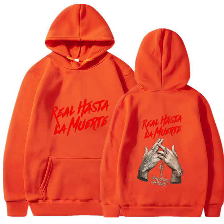 Kvinders hoodie med iøjnefaldende bogstaver i urban stil Skovae