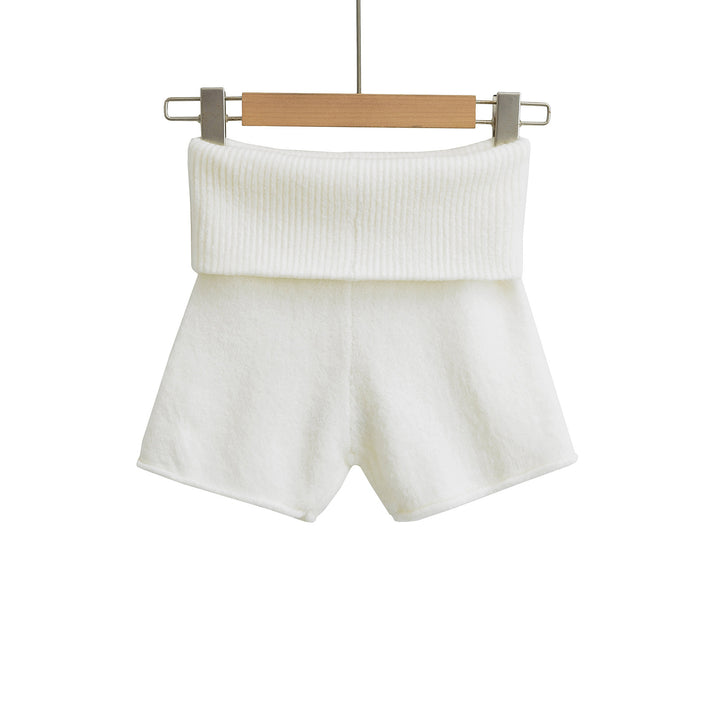 Dame Sporty shorts med højt liv og elastisk ribkant Stilla