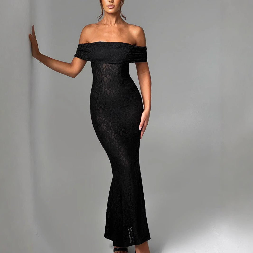Dame Elegant Spidseskjorte med Off-Shoulder Uddyb Stilla
