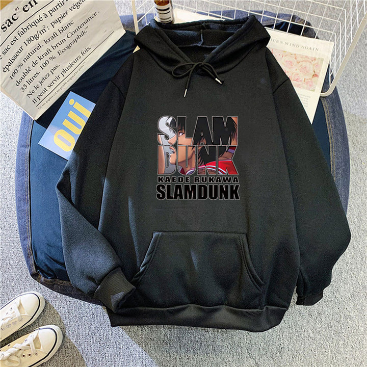 Kvindernes hoodie med kreativt Slam Dunk motiv Skovae