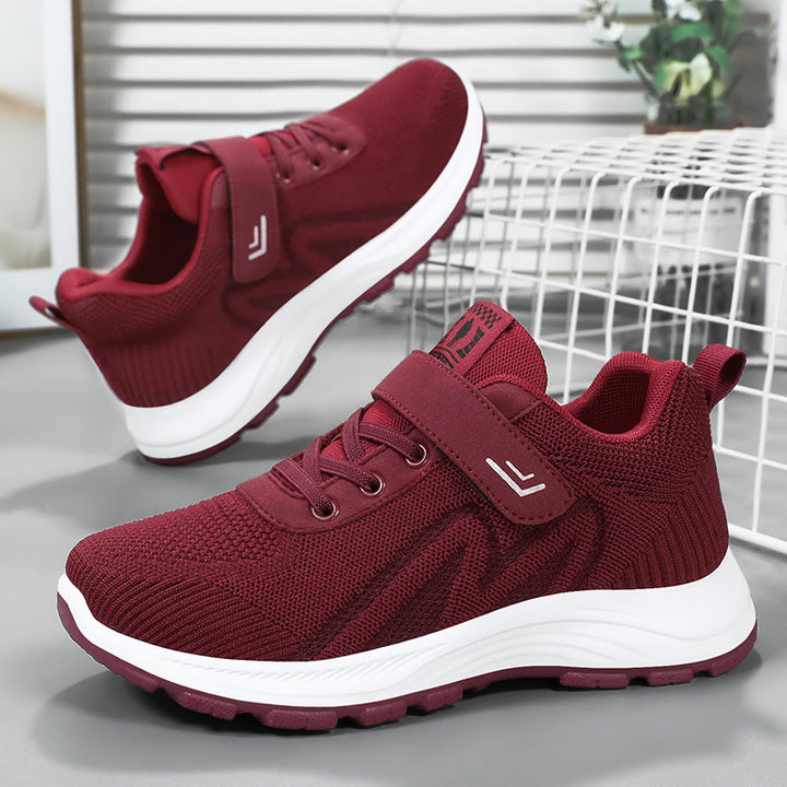 Femme Letvægts Velcro Sport Sneakers med Åndbart Mesh Design Stilla