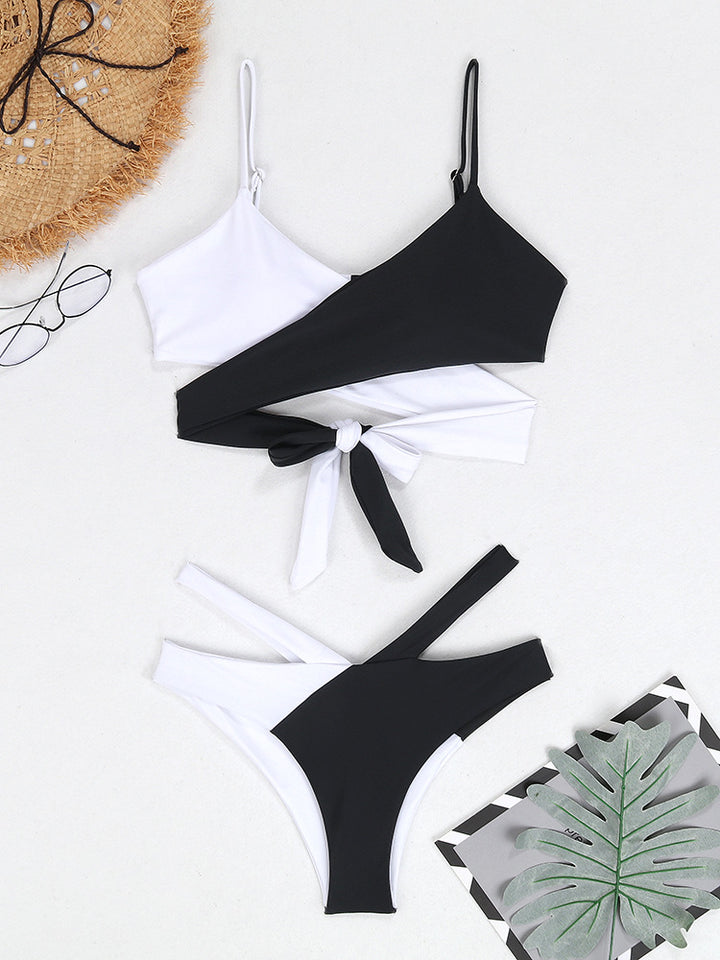 Dame asymmetrisk Cut-Out bikini-sæt Stilla