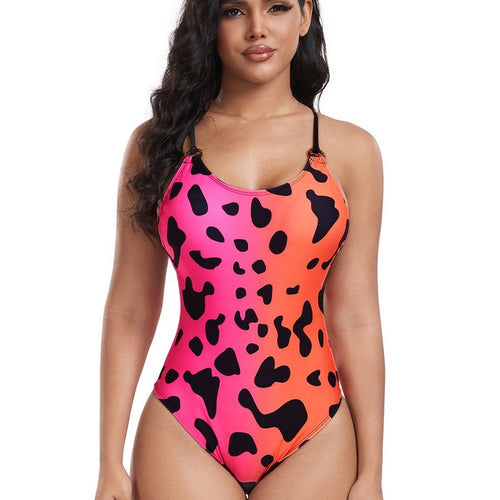 Dame asymmetrisk Cut-Out heldragt badedragt Stilla