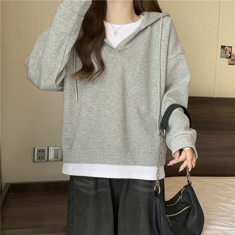Dame Casual Zip-Up Hoodie med elegant udskæring Stilla