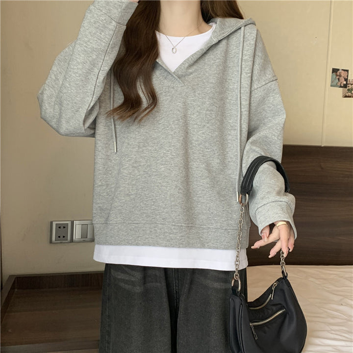 Dame Casual Zip-Up Hoodie med elegant udskæring Stilla