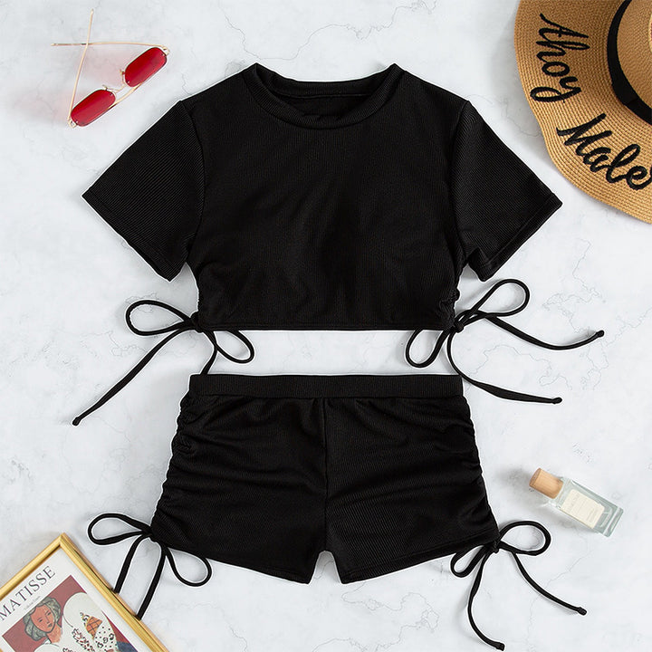 Dame Crop-top og Shorts Sæt Skovae