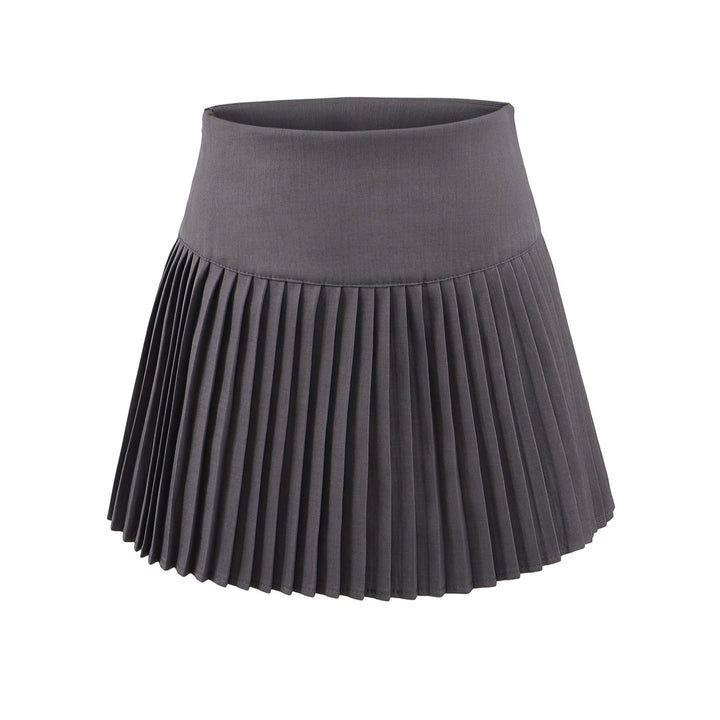 Dame plissert nederdel med elastisk talje og svajende design Stilla