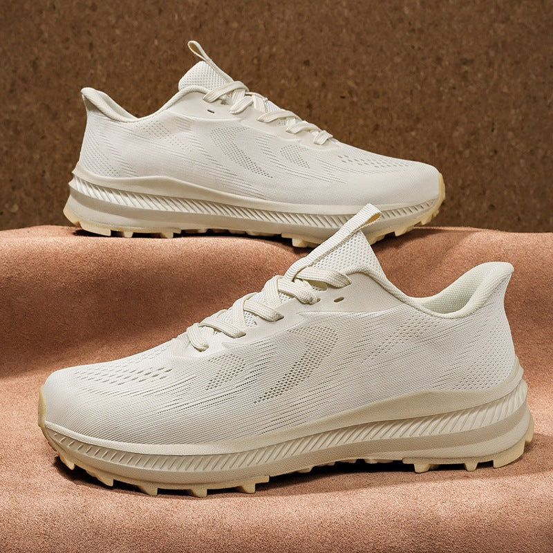 Unisex lette strik trekking sneakers med udtalt profilsål og reaktiv dæmpning Skovae