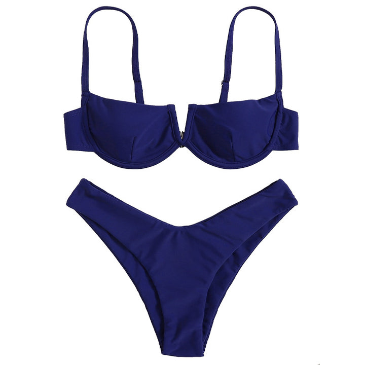Dame Push-Up Bikini med elegant bøjle-design Skovae