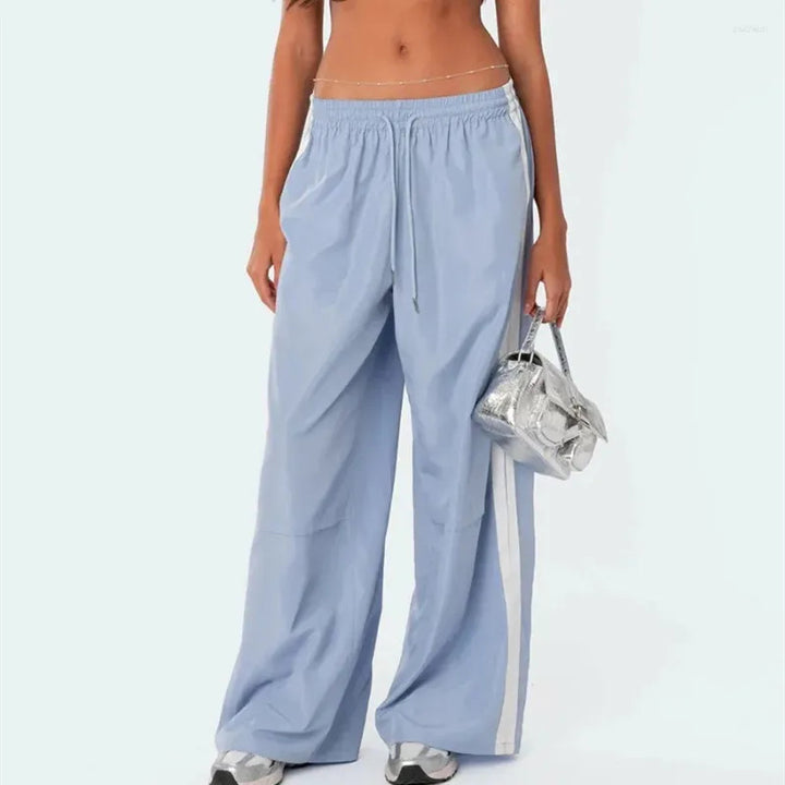 Dame sporty brede joggingbukser med sideline Stilla