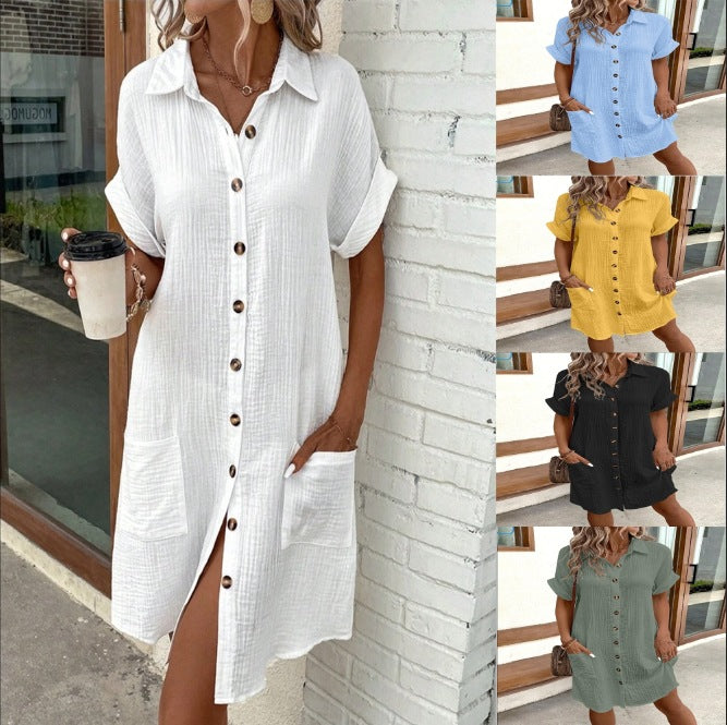Dame Knælange Overshirt Kjole Stilla