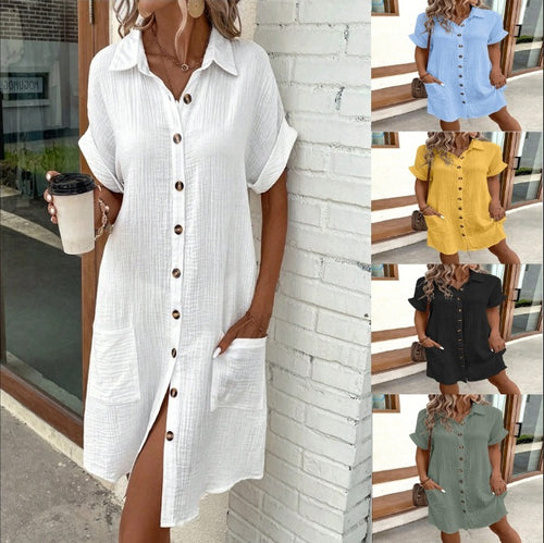 Dame Knælange Overshirt Kjole Stilla