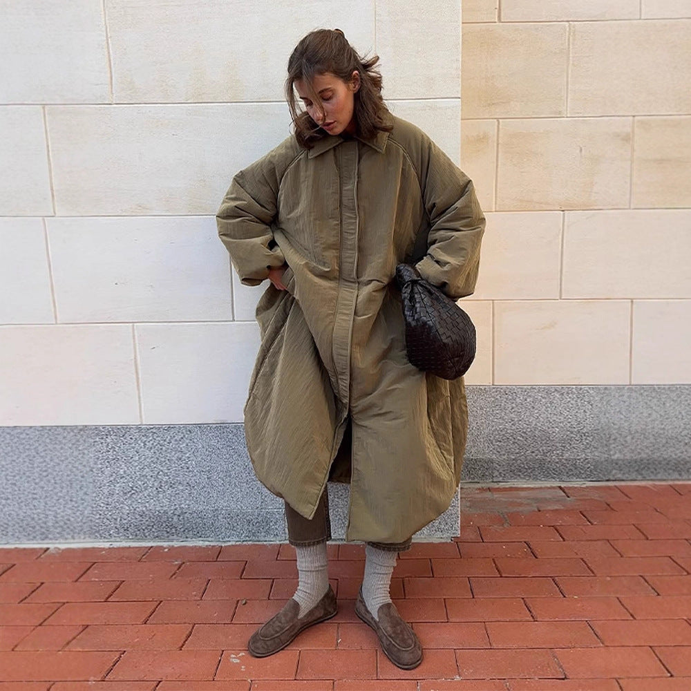 Dame Oversized Steppjakke med elegant snit og praktiske lommer Stilla
