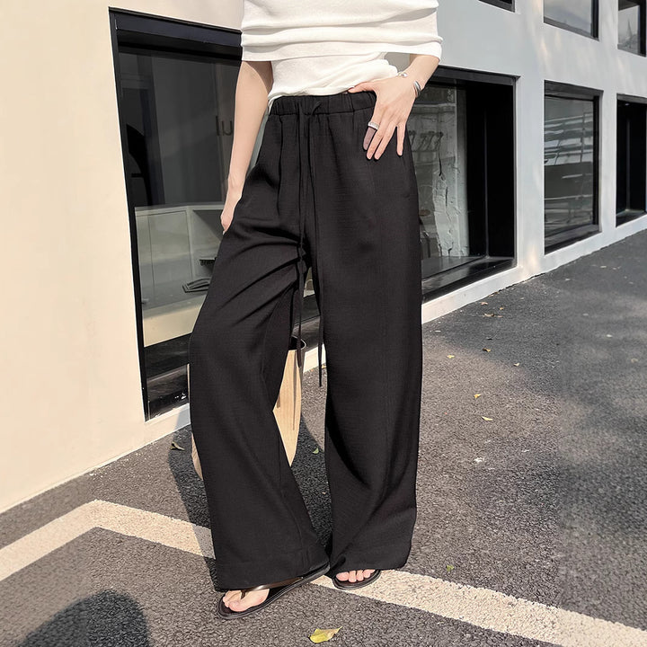 Dame bred Culotte med elastisk talje og flydende stof Stilla