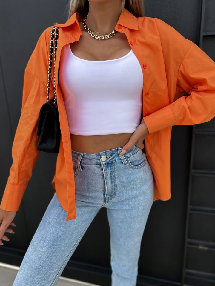 Dame Løst skåret Overshirt-bluse i let bomuld Stilla