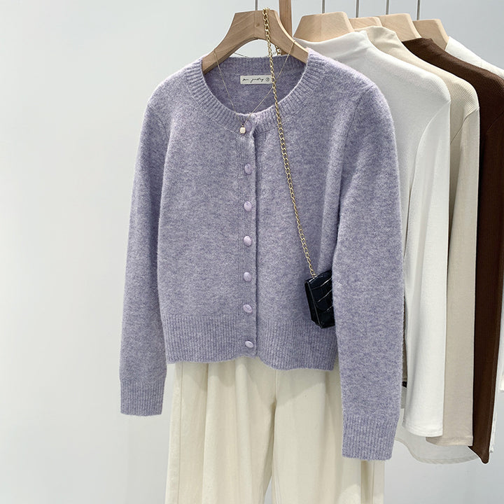 Kvinders hyggelige cardigan med fint knapdesign Stilla