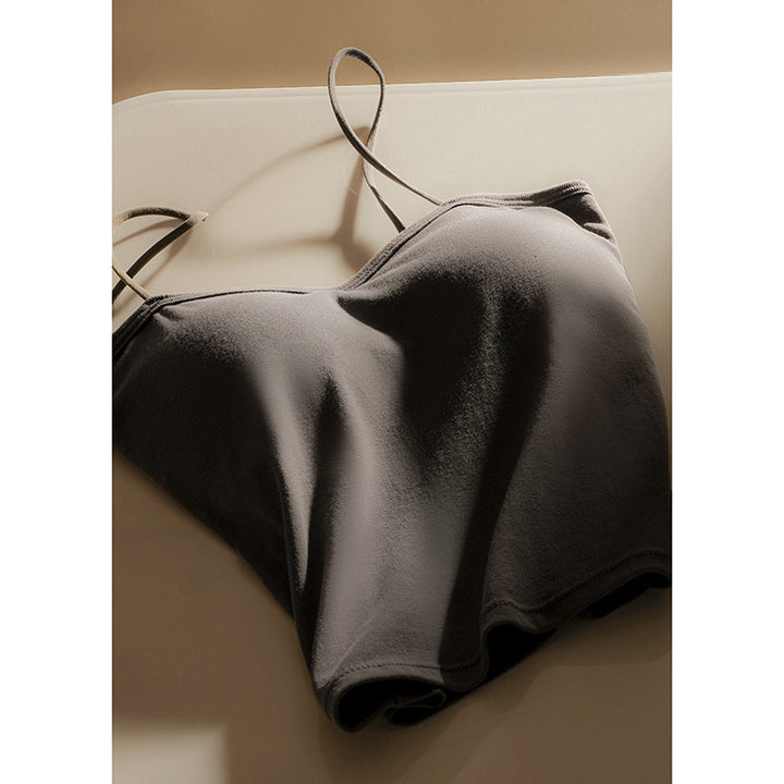 Femme Justerbare Stropper Satin Cami Top Stilla