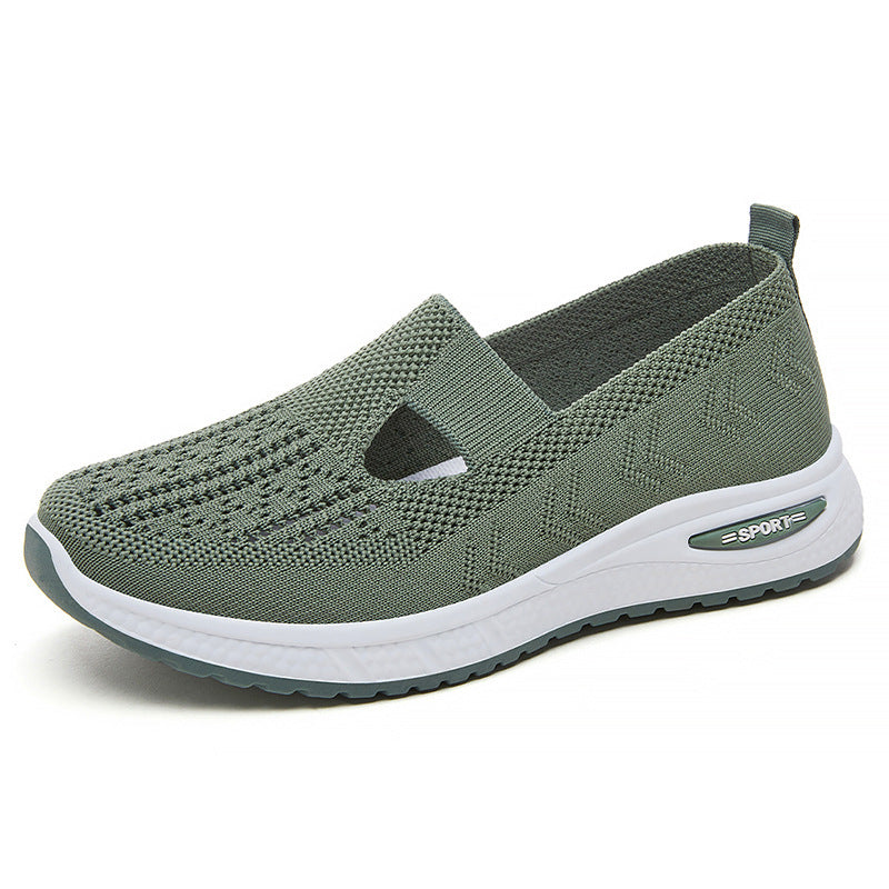 Femme Åndbar Slip-On Fritids-Sneakers med Fleksibel Ventilation Stilla
