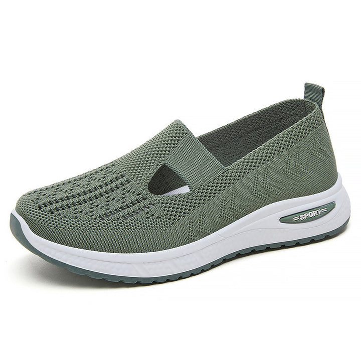 Femme Åndbar Slip-On Fritids-Sneakers med Fleksibel Ventilation Stilla