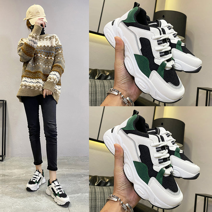 Dame Chunky Sneaker med åndbar mesh-overflade og struktureret sål Stilla