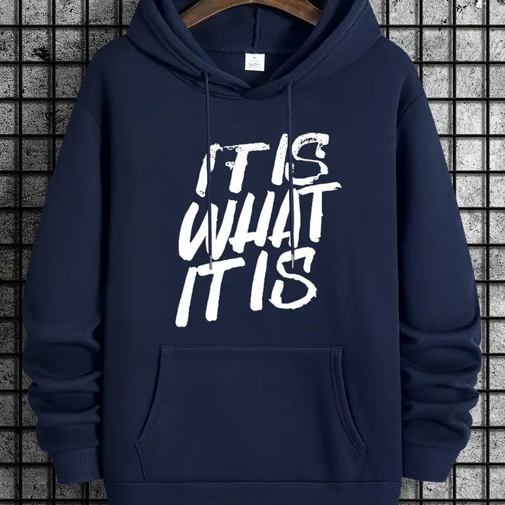 Kvinders hoodie med moderne bogstaver og behagelig pasform Skovae