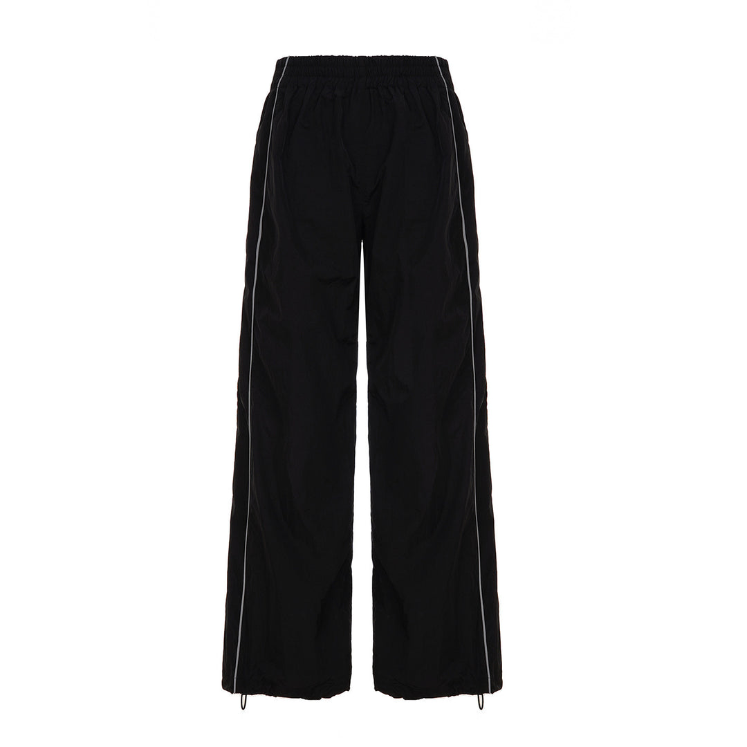 Dame Trendy Relaxed Fit Sportbukser med elastisk talje og sidelommer Skovae