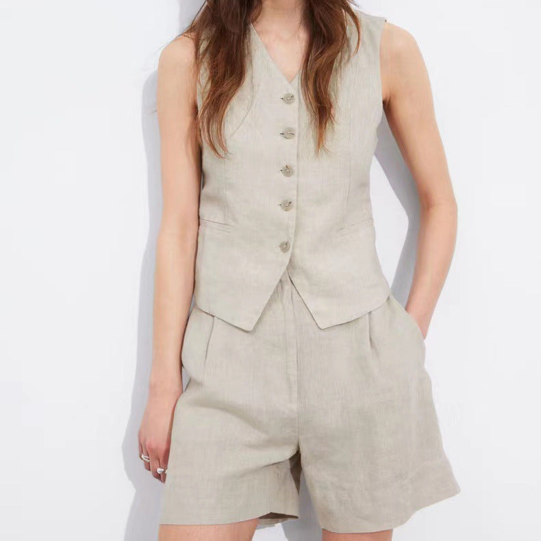 Dame elegante Shorts med overdimensioneret snit og frisk design Stilla
