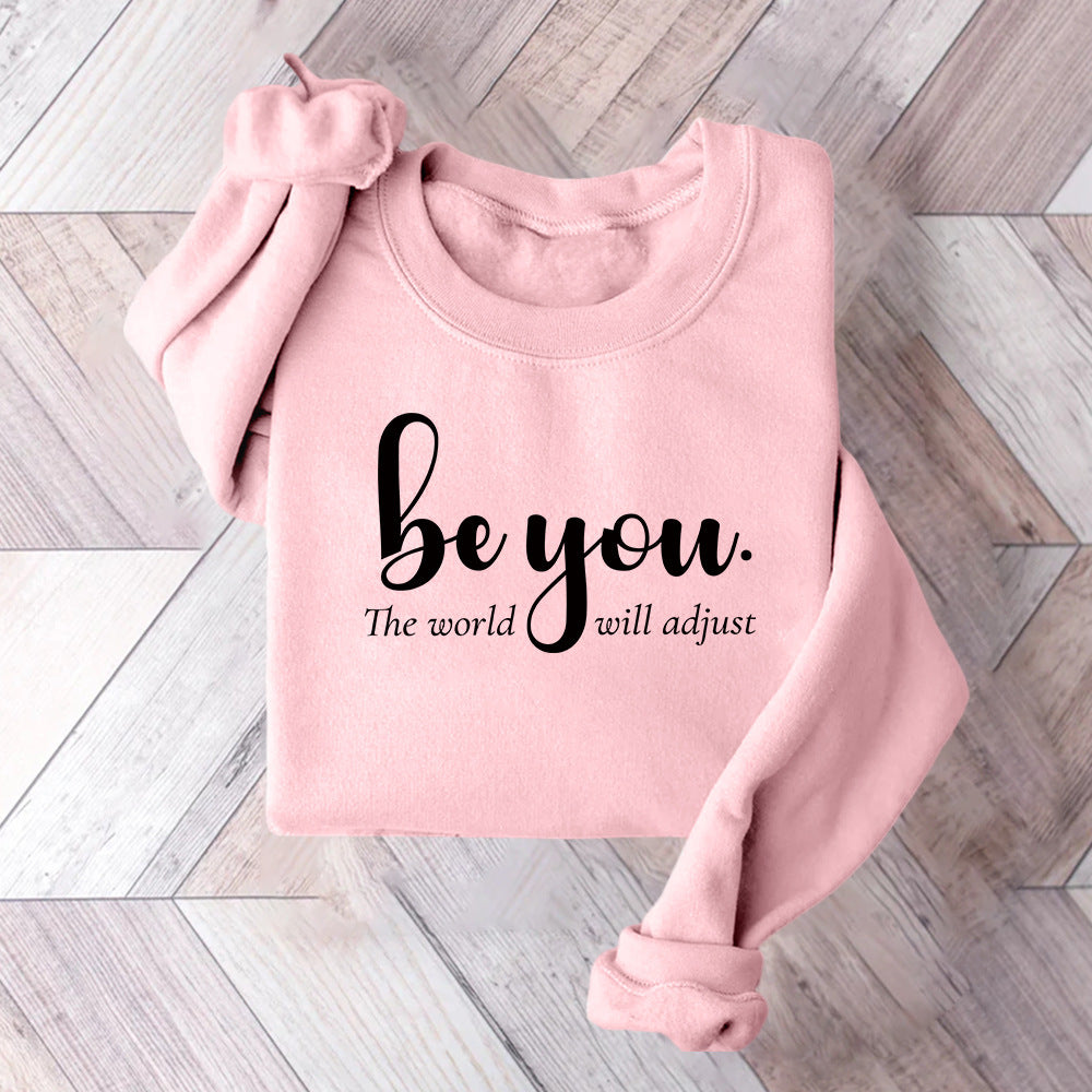 Dame sweatshirt med inspirerende motiv og motiverende budskab Stilla