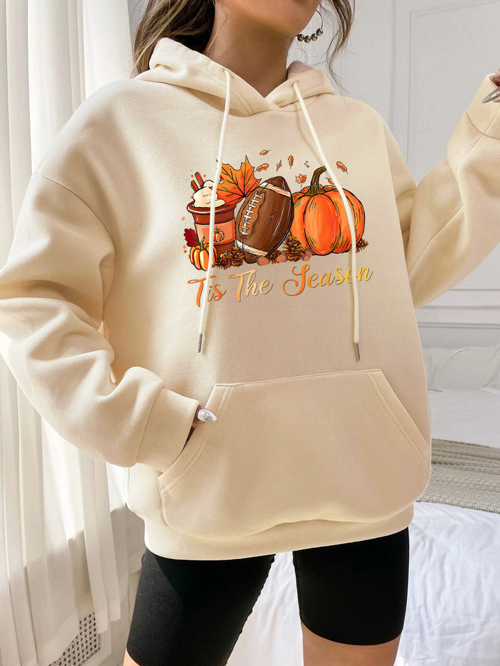 Dame hoodie med efterårs motiv og komfortabel pasform Skovae