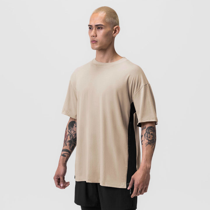 Herre afslappet oversized T-shirt med side mesh-indlæg Stilla