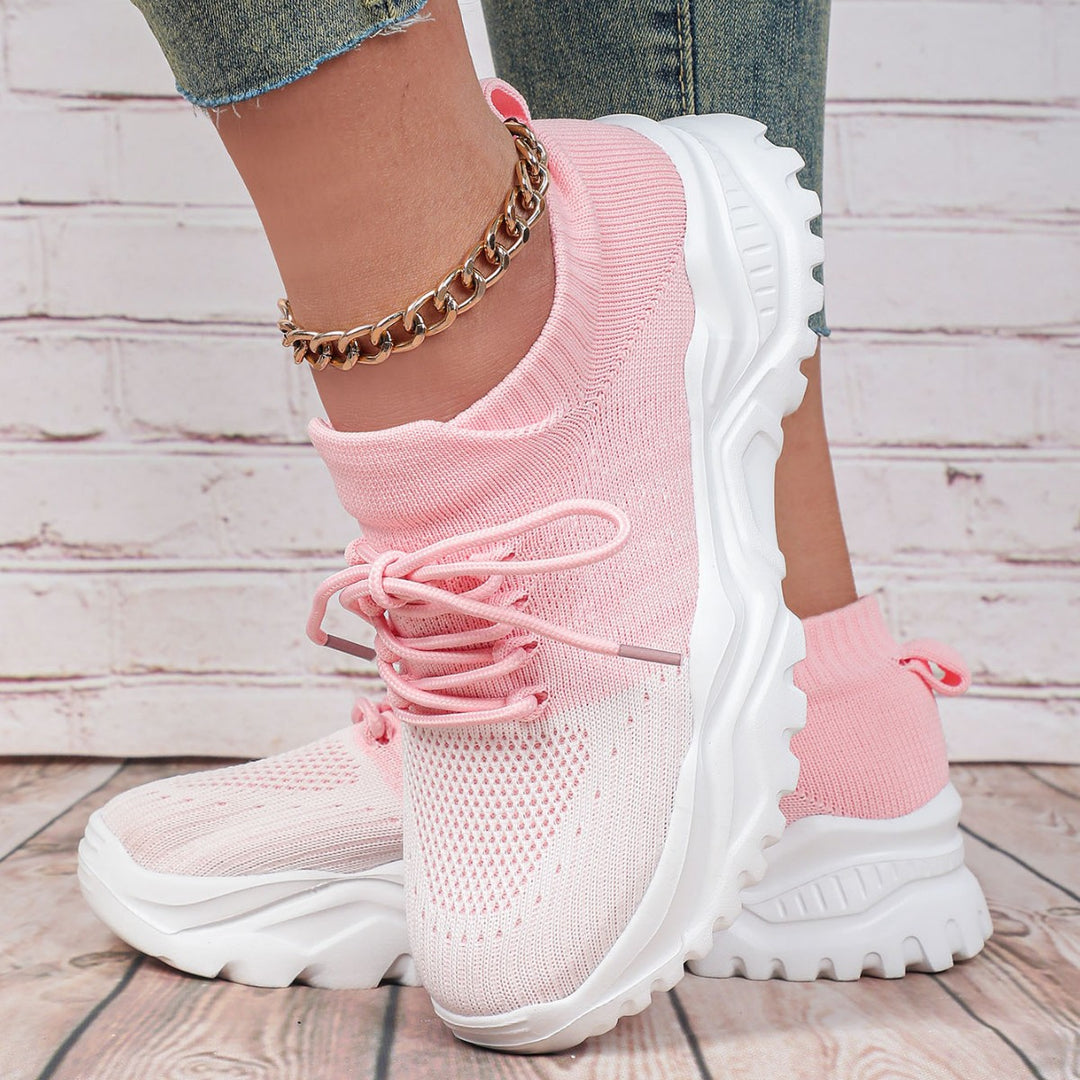 Dame Åndbare Sneakers med skridsikker sål og høj skaft Stilla