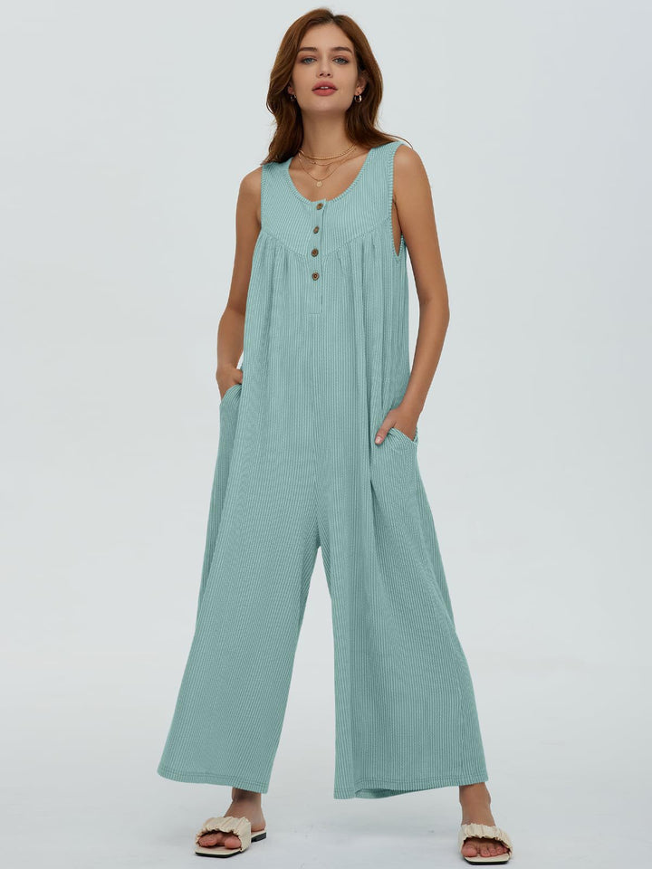Dame Let Stribet Overall Stilla