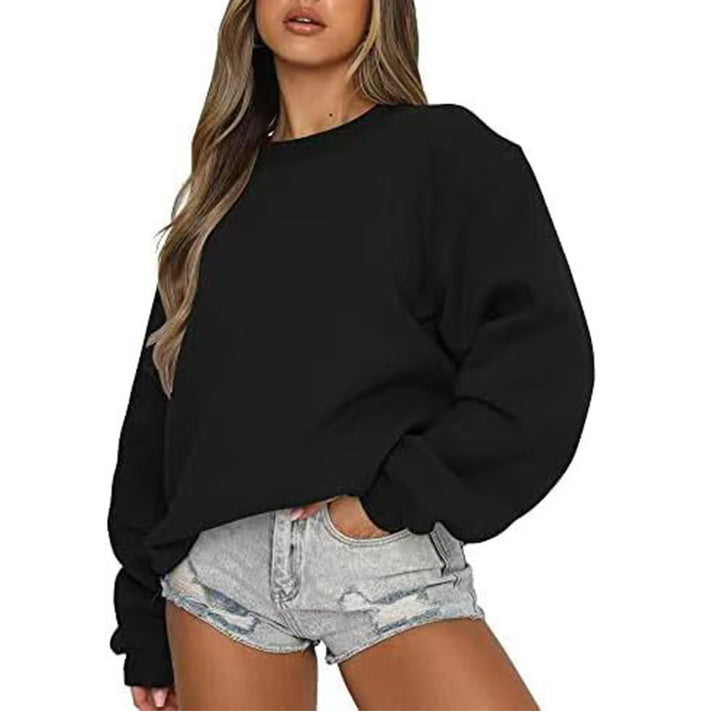 Kvinders sweatshirt med afslappet snit og voluminøse ærmer Stilla