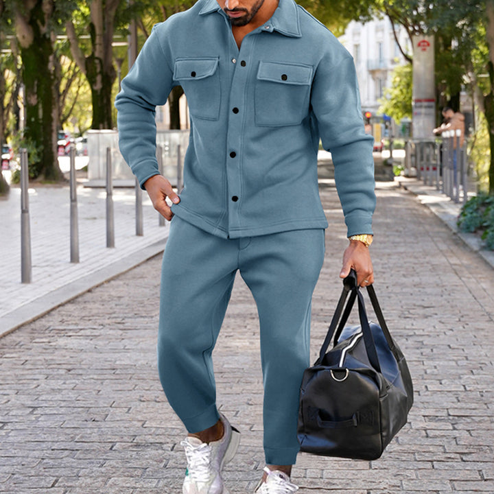 Herrer Sporty Sæt med praktisk Lynlås og stilfuldt Design Stilla